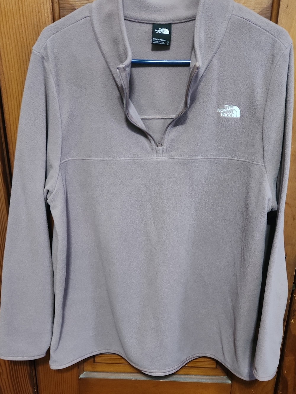 The North Face Women's Light Purple Quarter-Zip Fleece Pullover